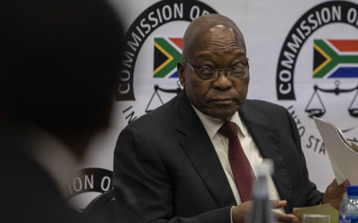 Former President Jacob Zuma at the state capture commission on 17 July 2019. Picture: Abigail Javier/EWN