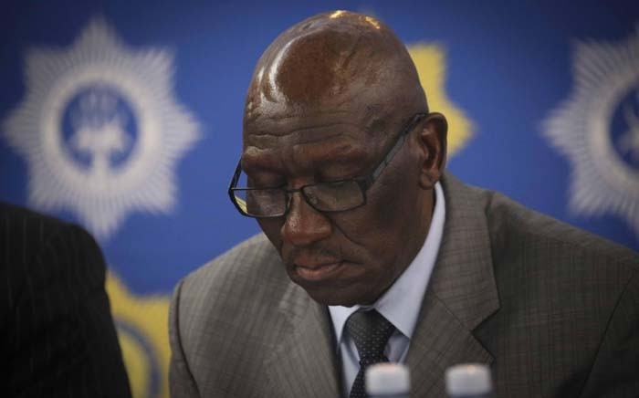 Police Minister Bheki Cele meeting with Bonteheuwel residents on 26 September 2018 to address their concerns following anti-gang violence protests. Picture: Cindy Archillies/EWN