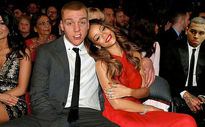 Patrick Thorendahl photoshops himself into pictures with celebrities like Rihanna and Chris Brown. Picture: Instagram.