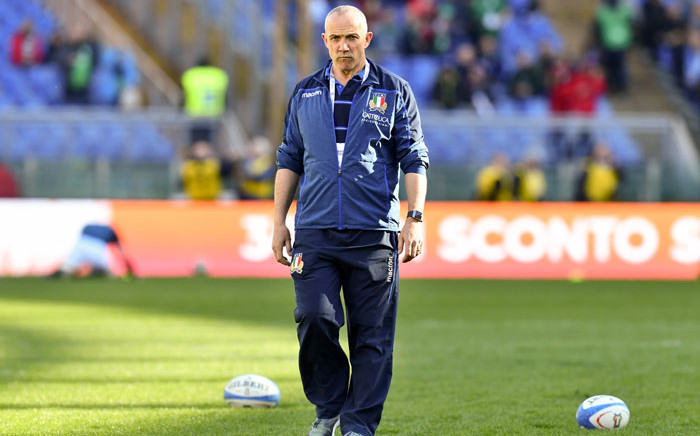 FILE: Italy head coach Conor O'Shea. Picture: AFP