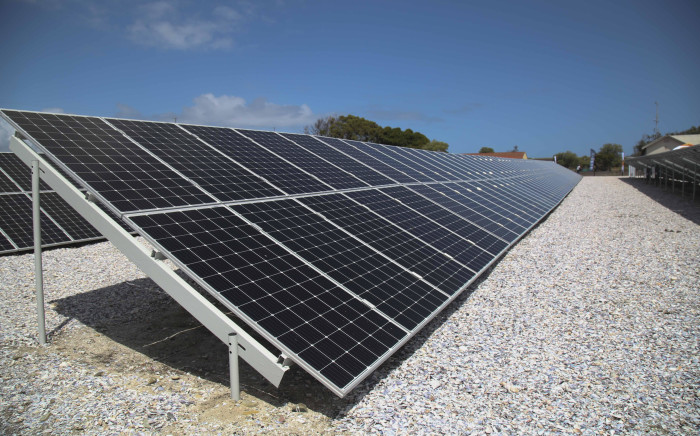 FILE: A solar PV farm on Robben Island. Picture: Cindy Archillies/EWN