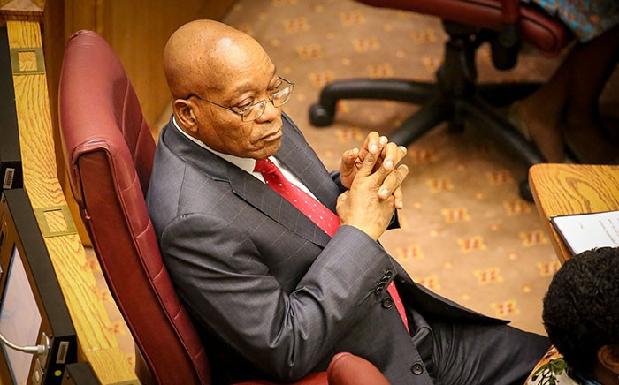 President Jacob Zuma during the NCOP Q&A in Cape Town. Picture: Anthony Molyneaux/EWN.