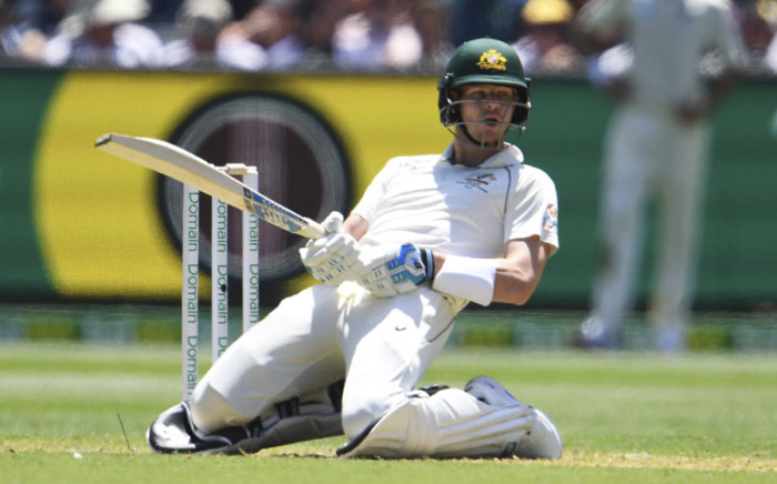 Australia's batsman Steve Smith avoids a bouncer from New Zealand bowler Neil Wagner on the first day of the second cricket Test match at the MCG in Melbourne on 26 December 2019. Picture: AFP