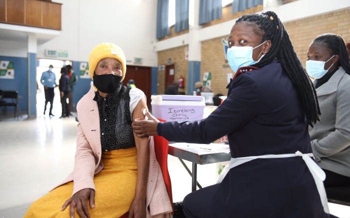 Some of the ECD practitioners and Sassa officials getting vaccinated at a vaccination site in Tembisa, Gauteng. Image: Department of Social Development/Twitter 