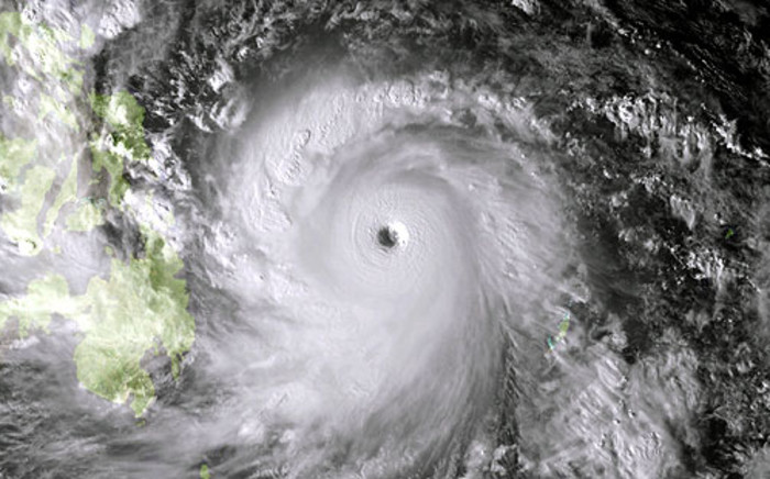 A satellite image of category 5 Super Typhoon Haiyan which made landfall in the Philippines on 8 November 2013. Picture: AFP.
