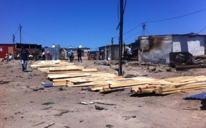 FILE: The City of Cape Town is assisting 90 families rebuilding their shacks following a fire. Picture: Siyabonga Sesant/EWN