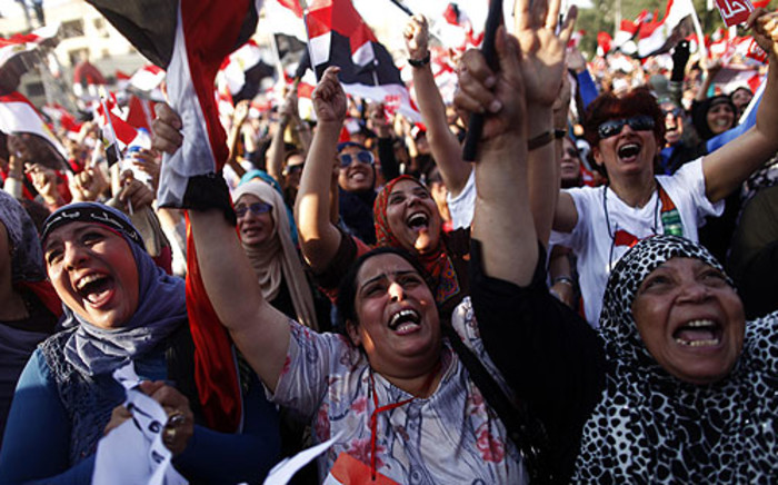 Millions of Egyptians celebrate after Mohamed Morsi was toppled by the army on 3 July 2013. Picture: AFP