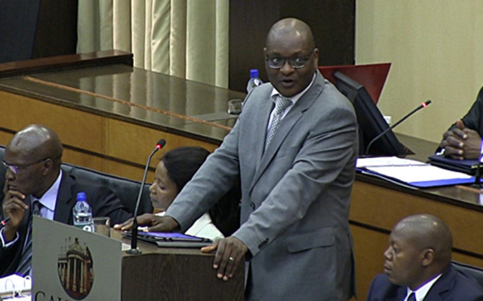 Gauteng Premier David Makhura addresses the provincial legislature after being elected to head the province in Johannesburg on 21 May 2014. Picture: Reinart Toerien/EWN.