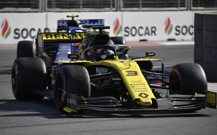Renault driver Daniel Ricciardo during the Azerbaijan F1 Grand Prix at the Baku City Circuit in Baku on 28 April 2019. Picture: AFP
