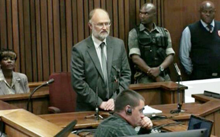 Forensic geologist Roger Dixon testifies at the High Court in Pretoria during the Oscar Pistorius murder trial on 15 April 2014. Picture: Pool.