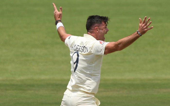 England's James Anderson appeals for a wicket. Picture: @englandcricket/Twitter