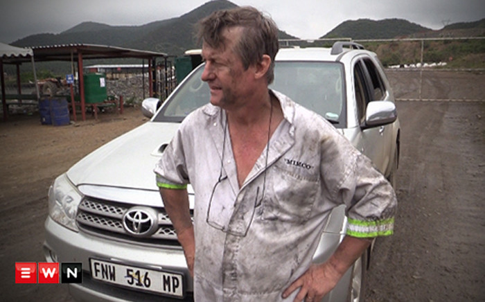 Lily Mine manager Mike Begg. Picture: Kgothatso Mogale/EWN.