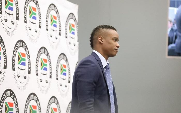 Duduzane Zuma at the Zondo Commission of Inquiry into State Capture on 10 October 2019. Picture: Kayleen Morgan/EWN