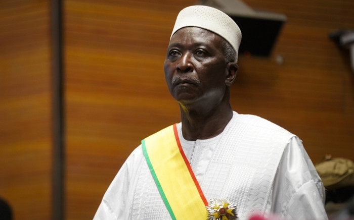Transition Mali President Bah Ndaw is seen during his inauguration ceremony at the Centre International de Conferences de Bamako in Bamako on 25 September 2020. Picture: AFP.