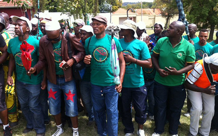 Some 80,000 workers affiliated to Amcu have been on a wage strike since January. Picture: Gia Nicolaides/EWN.