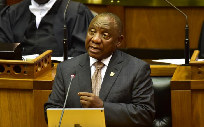 FILE: President Cyril Ramaphosa delivers the State of the Nation Address on 7 February 2019. Picture: Twitter/parliamentofrsa