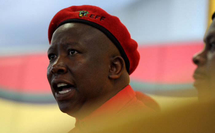 Economic Freedom Fighters leader Julius Malema says the courts should not be used to fight political battles. Picture: SAPA.