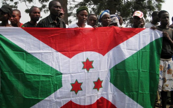 The Burundian flag : Picture: AFP.