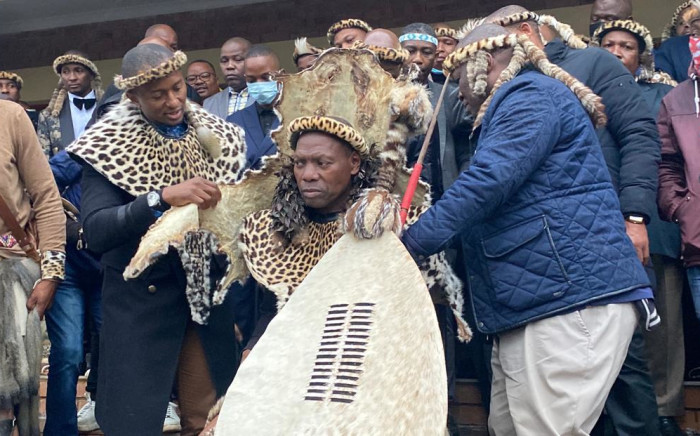 Traditional leaders presented Zweli Mkhize with a leopard skin, as a symbol of their support for the leadership battle that lies ahead.