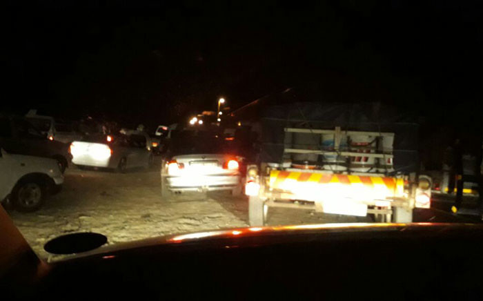 Traffic is backed up at the Beitbridge border post. Picture: Supplied. 