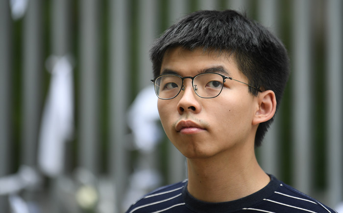 FILE: Hong Kong democracy activist Joshua Wong poses during an interview with AFP outside the government headquarters in Hong Kong on 18 June 2019. Picture: AFP.