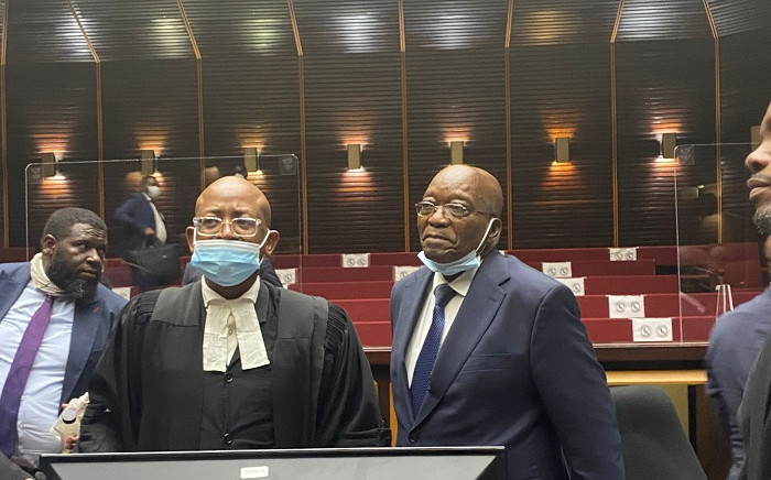 Former President Jacob Zuma appears in the Pietermaritzburg High Court on 31 January 2022. Picture: Nhlanhla Mabaso/Eyewitness News
