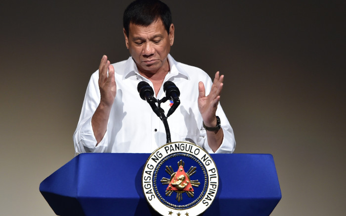 Philippines' President Rodrigo Duterte. Picture: AFP.