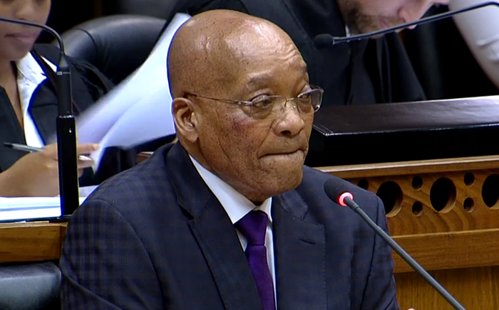 President Jacob Zuma. Picture: Screengrab.