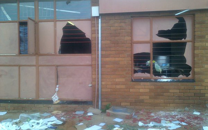 Students from the University of Limpopo’s Turfloop Campus went on the rampage on 26 October, calling for changes at the university. Picture: Saps.