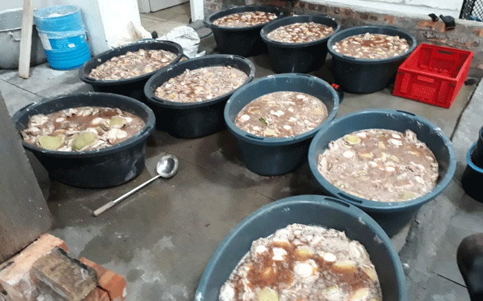 An illegal abalone processing plant. Picture: @SAPoliceService/Twitter