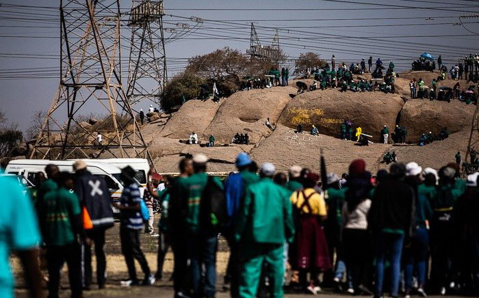 FILE: The Marikana community gathered to commemorate the massacre on 16 August 2019 which saw 34 miners gunned down on 16 August 2012. Picture: Kayleen Morgan/Eyewitness News