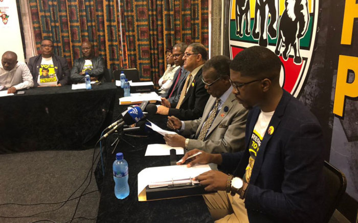 IFP leaders hold a press briefing on 30 July 2018. Picture: @IFPinParliament/Twitter