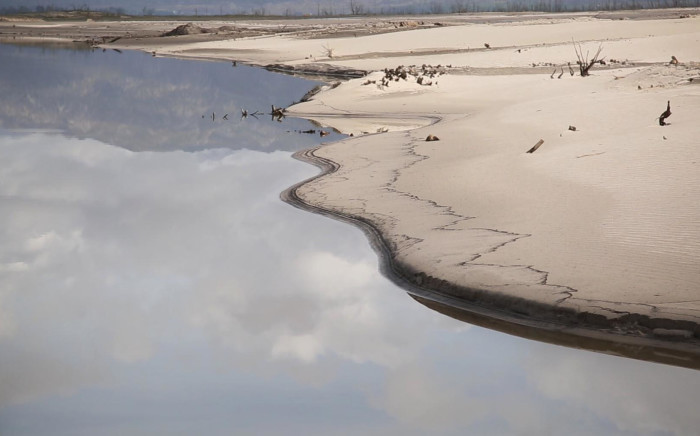 FILE: A shallow stream of water runs through the Theewaterskloof Dam. Picture: Bertram Malgas