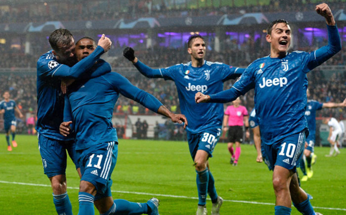 Juventus players celebrate a goal. Picture: @juventusfcen/Twitter