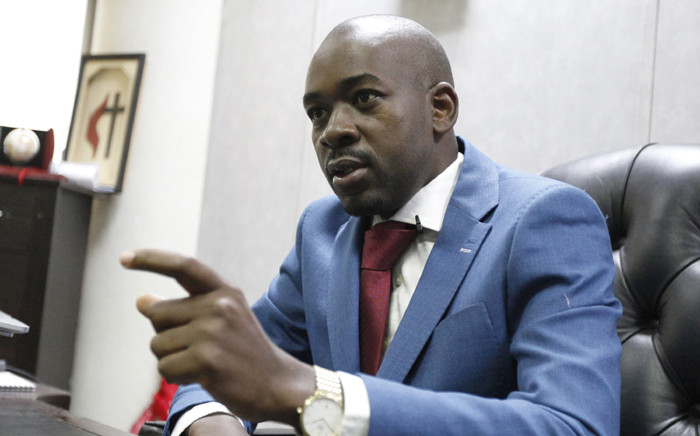Zimbabwe opposition leader and president of the Movement for Democratic Change (MDC) Nelson Chamisa in Harare on 3 July 2018. Picture: AFP