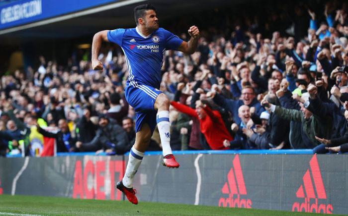 FILE: Chelsea's Diego Costa celebrate after scoring. Picture: @ChelseaFC/Twitter