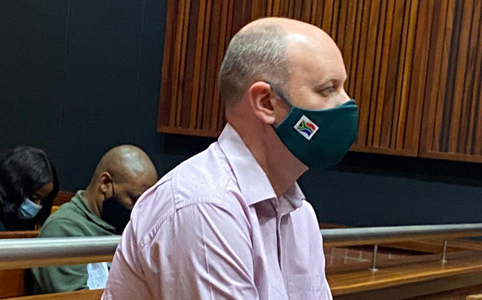 Former VBS Bank chief financial officer Phillip Truter in the Palm Ridge Specialised Commercial Crimes Court on 7 October 2020. Picture: NPA.
