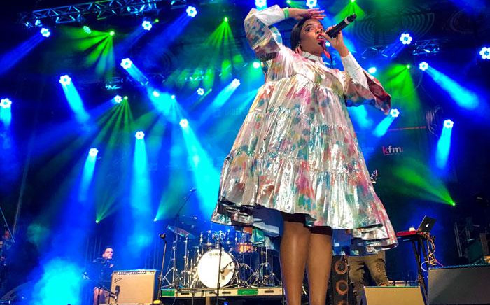 Shekhinah performs on stage at the free concert in Greenmarket Square in Cape Town on 27 March 2019. The concert is a pre-cursor to Cape Town International Jazz Festival. Picture: Kaylynn Palm/EWN