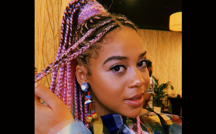 South African singer Sho Madjozi at the 2019 BET Awards in Los Angeles. Picture: @ShoMadjozi/Twitter.