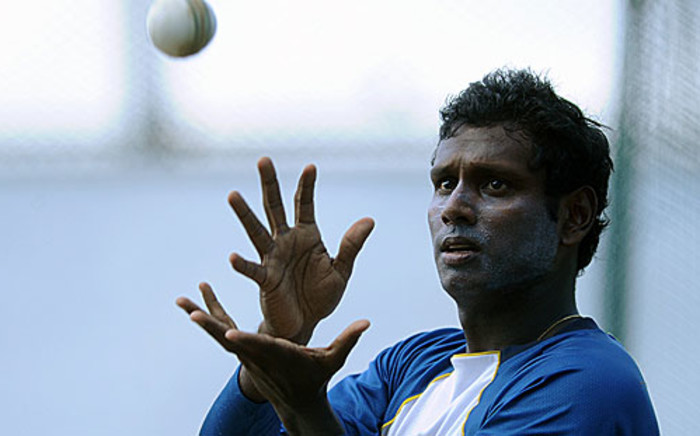 Sri Lankan captain Angelo Mathews. Picture: AFP 