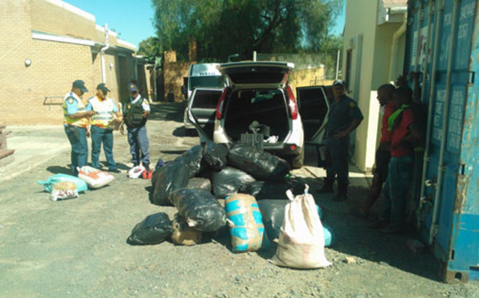 A total of 28 bags of dagga were confiscated in Laingsburg on 12 February 2014. Picture: Supplied.