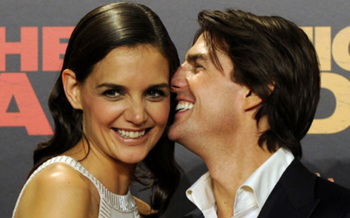 US actors Tom Cruise (R) and his ex-wife Katie Holmes. Picture: AFP