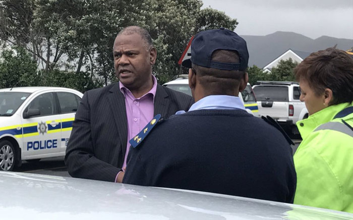 Western Cape Community Safety MEC Dan Plato in Ocean View on 22 September 2017 where residents have protested against alleged police corruption and gang violence. Picture: Kevin Brandt/EWN