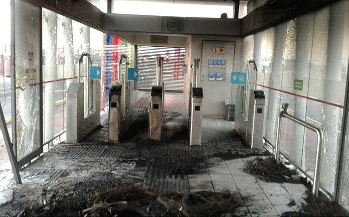 Investigations are underway after Two MyCiTi bus station were vandalised. Picture: Supplied.