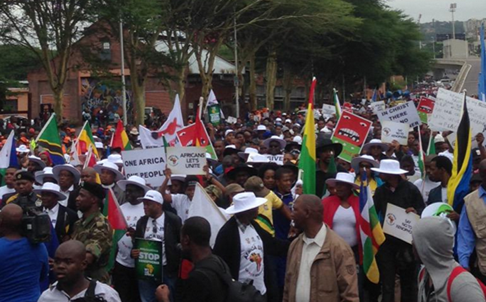 FILE: Around 5,000 people took part in an anti-xenophobic march in Durban on 8 April, 2015. Picture: Govan Whittles/EWN.