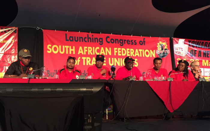 The South African Federation of Trade Unions held its launch event on 23 April 2017. Picture:  Picture: Twitter/@SAFTU_media