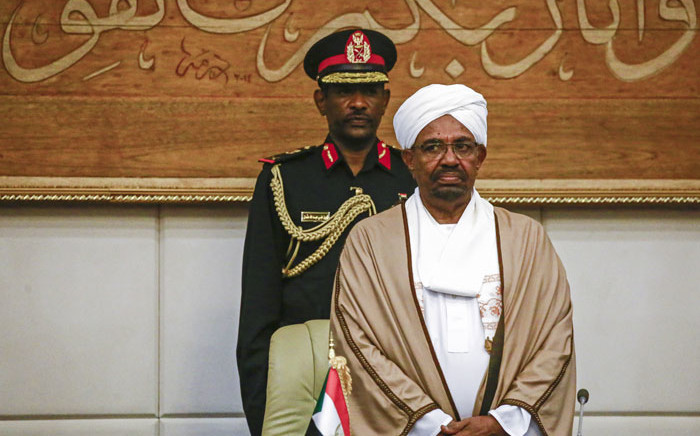 FILE: Sudan's former President Omar al-Bashir on 14 March 2019. Picture: AFP.
