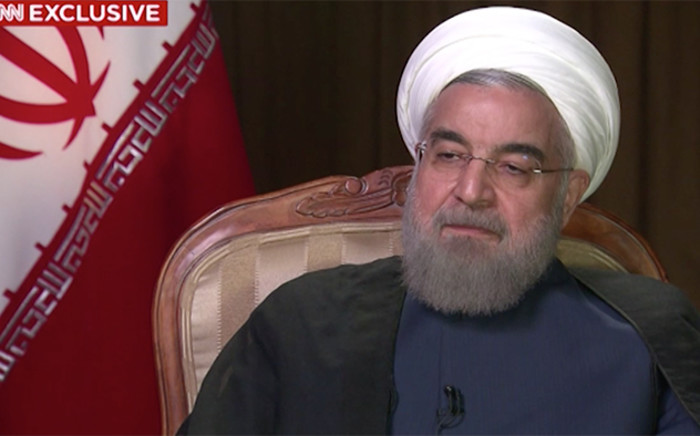 President of Iran Hassan Rouhani talking about how he is blaming Saudi authorities for the Hajj stampede.Picture:Screengrab/CNN
