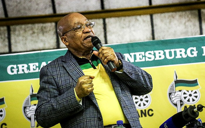 FILE: ANC President Jacob Zuma addresses party members. Picture: Reinart Toerien/EWN