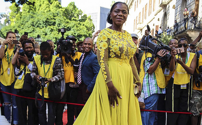 Public Protector Advocate Thuli Madonsela on the red carpet at Parliament ahead of President Jacob Zuma's 2016 State of the Nation address. Picture: Aletta Harrison/ EWN.